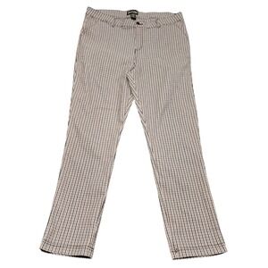 Like An Angel Pants Size 3X Brown‎ Check Stretch Bootcut Y2K Career Officewear